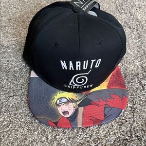 NWT Bioworld Naruto Shippuden Black and Red Cap
